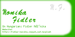 monika fidler business card